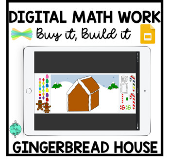 Preview of Build a Gingerbread House Digital Math Activity NO PREP