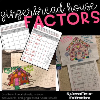 Preview of Build a Gingerbread House using your Factors