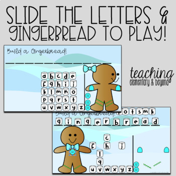 Build a Gingerbread: Mystery Sight Word Hangman Twist Game