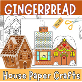 Build a Gingerbread man House Paper Bag Craft:  Coloring P