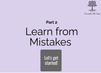 Preview of Build a Growth Mindset Pt2: Learn From Mistakes (Google Slides)