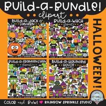 Preview of Build-a-___ Halloween Clipart MEGA Bundle!