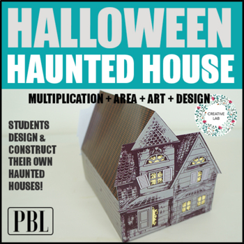 Preview of Build a Halloween Haunted House - Math & Design