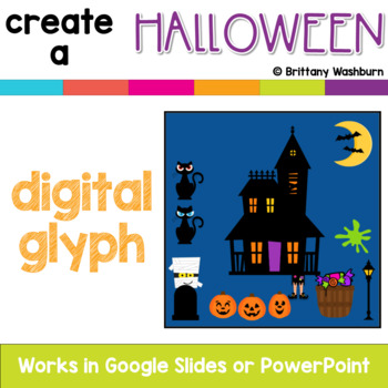 Preview of Build a Halloween Scene Digital Glyph Activity