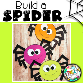 Preview of Build a Halloween Spider | Halloween Spider Craft!