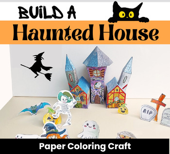 Preview of Build a Haunted House Craft - HALLOWEEN Craft