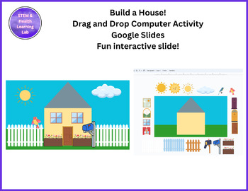 Preview of Build a House - Drag and Drop Computer Activty