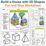 Build a House with 3D (Solid) Shapes Worksheet