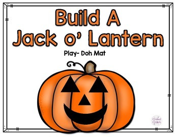 Build a Jack O'Lantern Play- Doh Mat