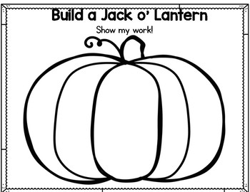 Build a Jack O'Lantern Play- Doh Mat