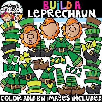 Preview of Build a Leprechaun Clipart {Leprechaun Clipart}
