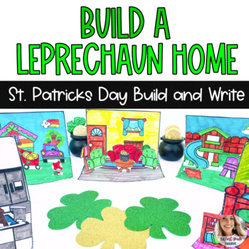 Preview of Build a Leprechaun House St. Patrick's Day Pop Up Crafts and Writing Activities