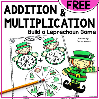 Preview of Leprechaun Math Game | St. Patrick's Day Math Game