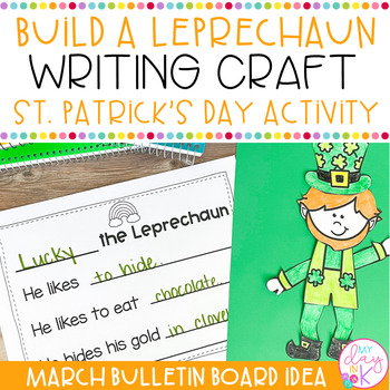 Preview of March Build a Leprechaun Writing Craft | St. Patrick's Day | Writing Activity