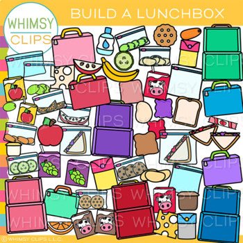 Preview of Build a School Lunchbox Clip Art