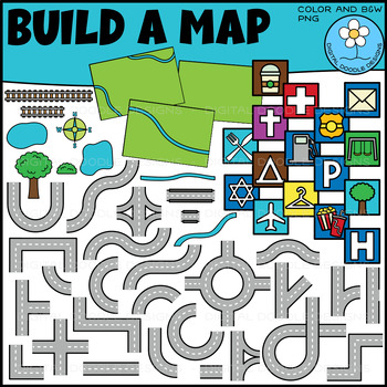 Preview of Build a Map Clipart