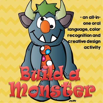 Preview of Build a Monster - Language, Color Recognition and Creative Activity