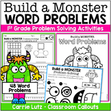 Build a Monster Math Craft – 1st Grade Word Problems