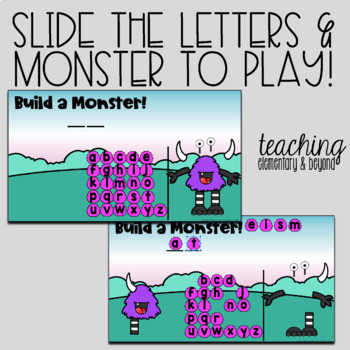 Build a Monster: Mystery Sight Word Hangman Twist Game | Digital Literacy