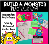 Build a Monster Place Value Math Game Centers Independent