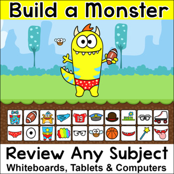 Preview of Build a Monster Review Game for any Subject and Grade