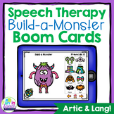 Build a Monster Speech Therapy Boom Cards