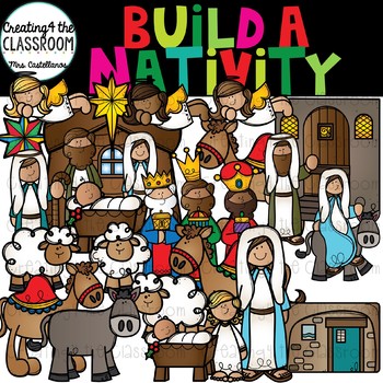 Preview of Build a Nativity Clipart {Nativity Clipart}