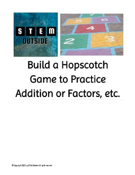 Preview of Build a Number Fact Hopscotch Game (with Student Reflection)