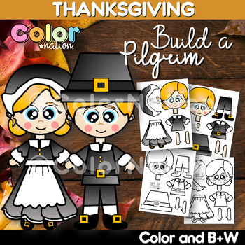 Build a Pilgrim Craft - Thanksgiving - Autumn Activity - Fall Craft