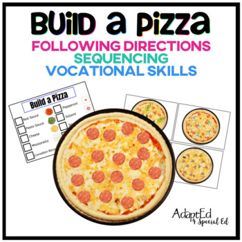 Preview of Build a Pizza Following Directions