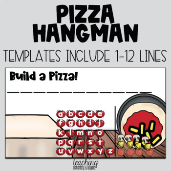 Build a Pizza: Mystery Sight Word Hangman Twist Game | Digital Literacy