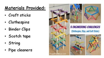 5 Engineering Challenges with Clothespins, Binder Clips, and Craft