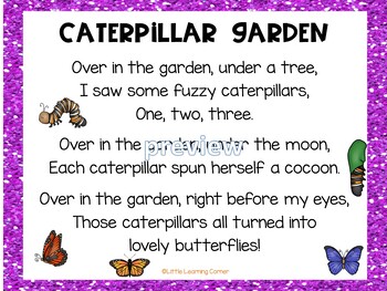 Build a Poem Caterpillar Garden - Butterfly poem for kids | TpT