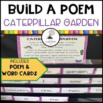 Preview of Build a Poem Caterpillar Garden - Butterfly poem for kids