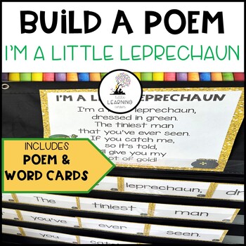 Preview of Build a Poem ~ I'm a Little Leprechaun ~ St. Patrick's Day Pocket Chart Center