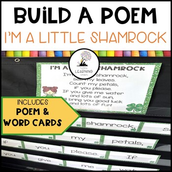 Preview of Build a Poem ~ I'm a Little Shamrock ~ Pocket Chart Center
