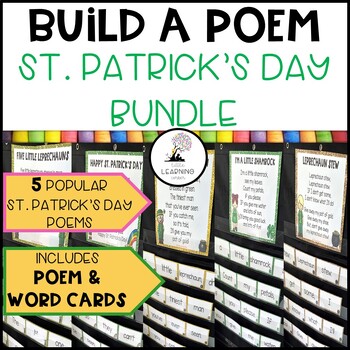 Preview of Build a Poem St. Patrick's Day Pocket Chart Centers - Bundle