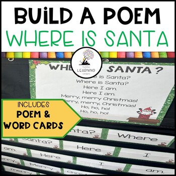 Preview of Build a Poem ~ Where is Santa? ~ pocket chart poetry center