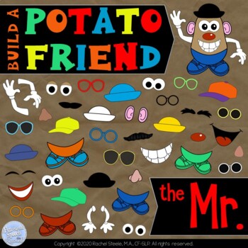Preview of Build a Potato Friend Clip Art - The Mr. 