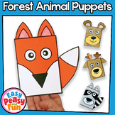 Build a Puppet Forest Animals Craft, Fox, Bear, Deer, Raco