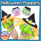 Build a Puppet Halloween Craft, Witch, Vampire, Skeleton and More