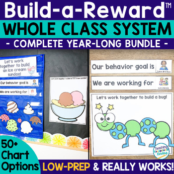 Preview of Build-a- Reward Behavior Charts Whole Class System Classroom Management Bundle