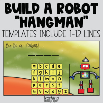 Build a Robot: Mystery Sight Word Hangman Twist Game | Digital Literacy