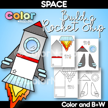 Preview of Rocket Ship Craft | Space Theme Activities | Outer Space | Spaceship