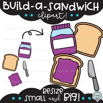 Build a Sandwich Clipart MEGA Set! by Rainbow Sprinkle Studio - Sasha ...