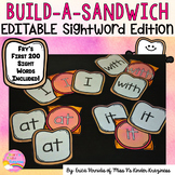 Build a Sandwich: EDITABLE Sight Word Edition