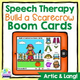 Build a Scarecrow Fall Boom Cards for Speech Therapy