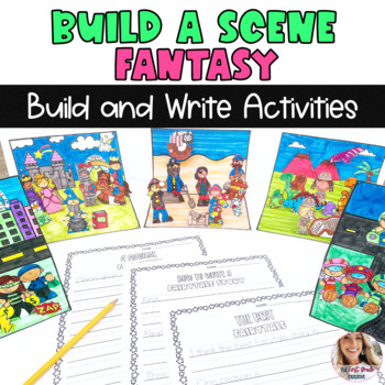 Preview of Build a Scene Fantasy Pop Up Crafts and Writing Activities