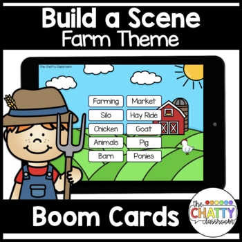 Preview of Build a Scene: Farm Theme (Boom™ Cards)
