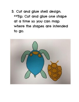 Build a Sea Turtle, Collage, Fine Motor by KirtCo | TPT